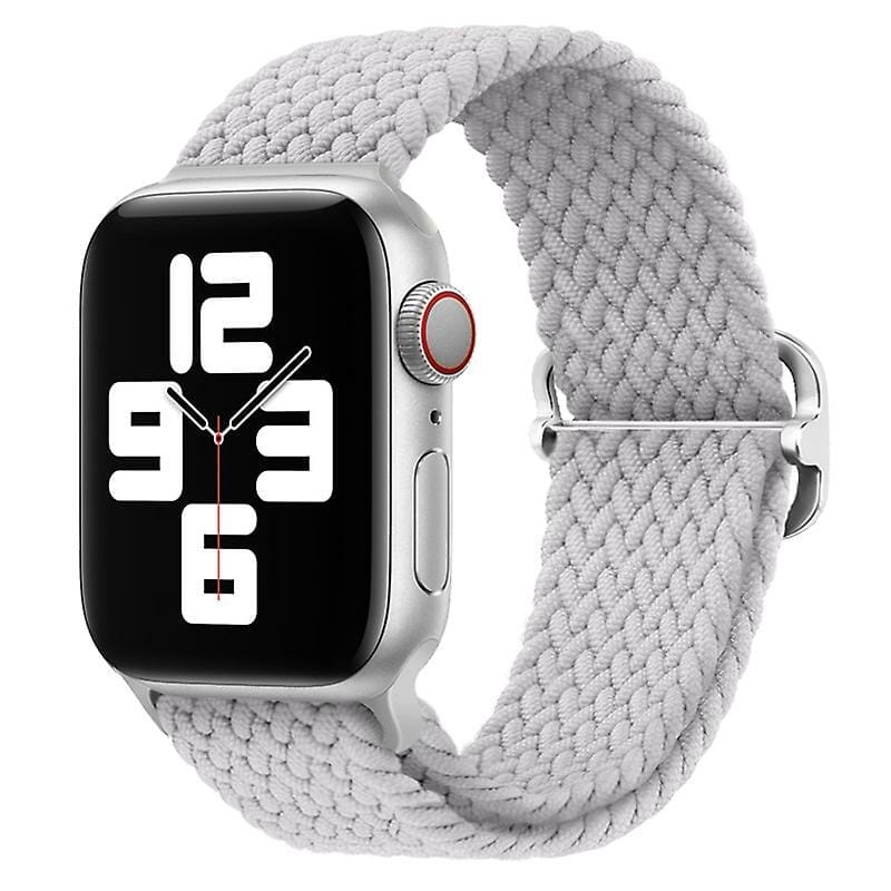 Apple Watch armband white nylon braided