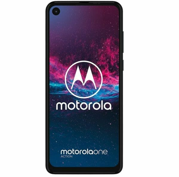 Motorola One Action Skärm Blå