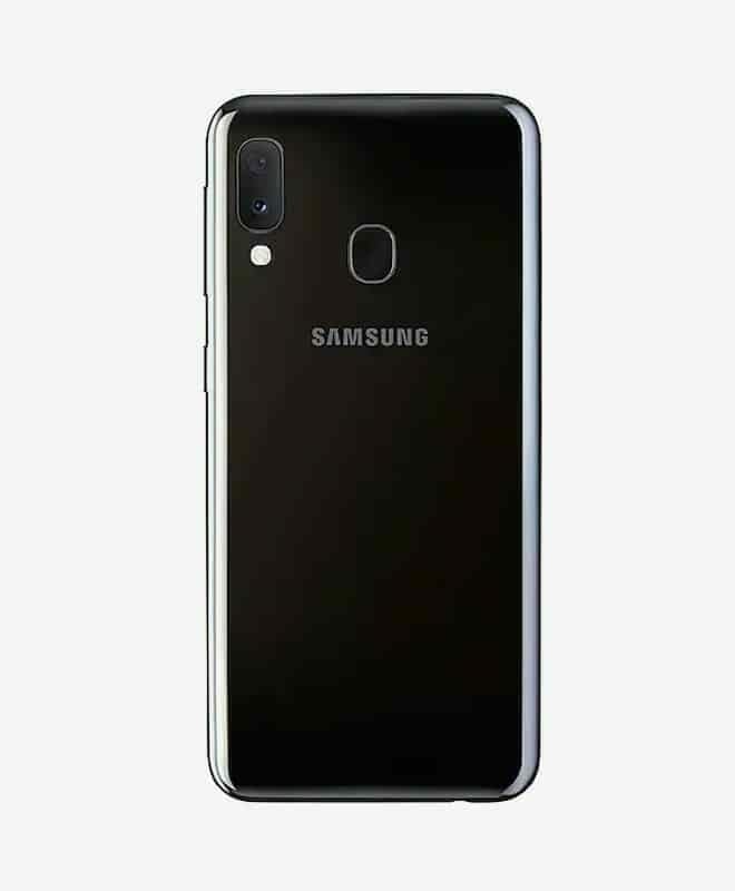 Samsung Galaxy A20e Baksida Svart