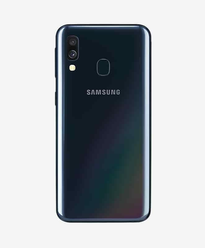 Samsung Galaxy A40 Baksida Svart