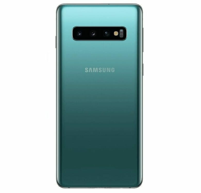 Samsung Galaxy S10 Baksida Grön