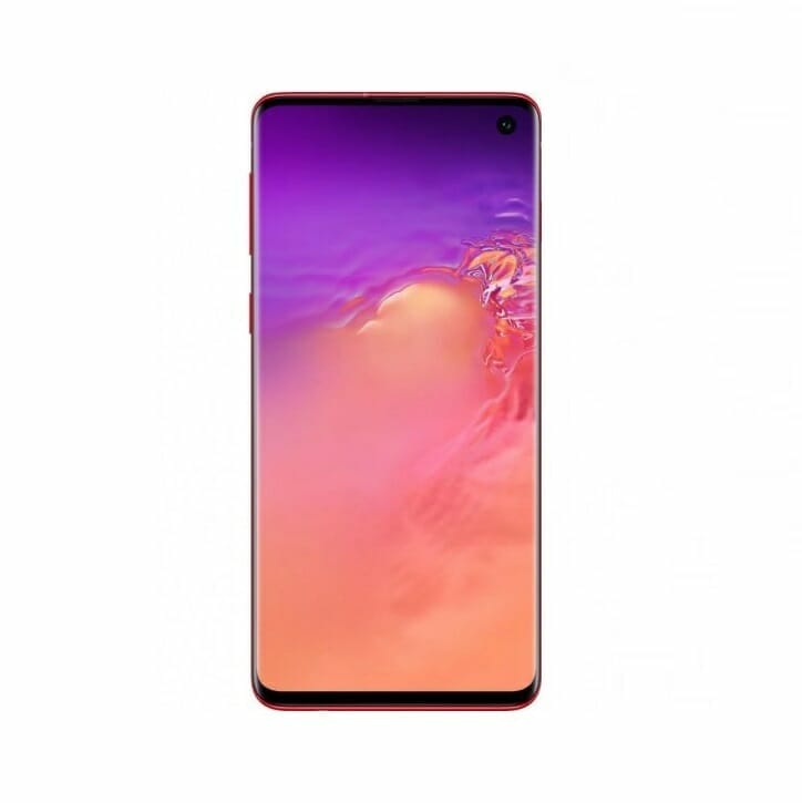 Samsung Galaxy S10 Skärm Röd